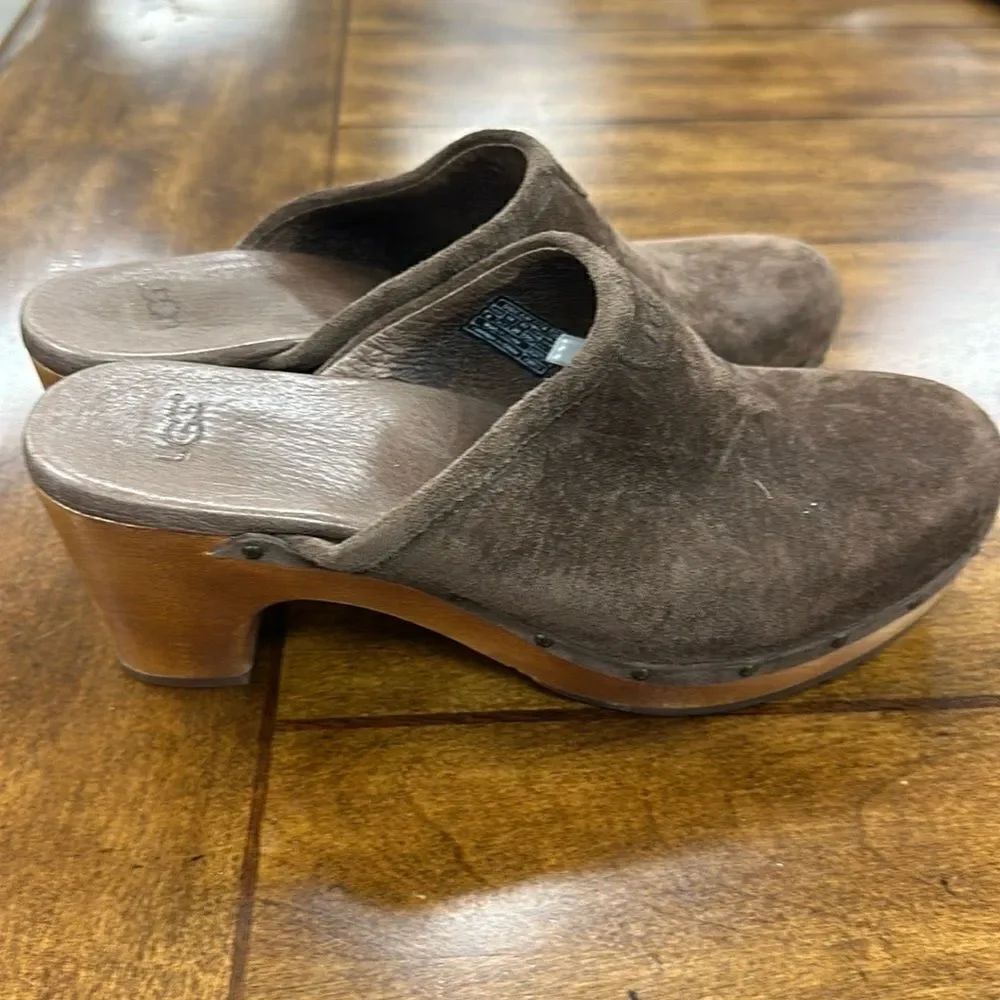 UGG Brown Abie Clogs 8